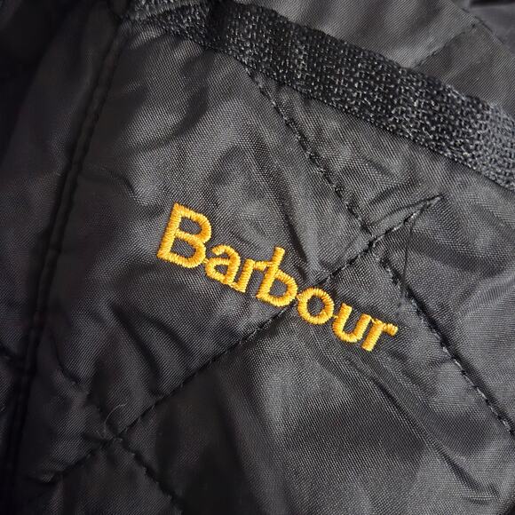 Barbour Heritage Liddesdale Jacket Black Quilted Lightweight Corduroy Mens Small - Picture 14 of 16